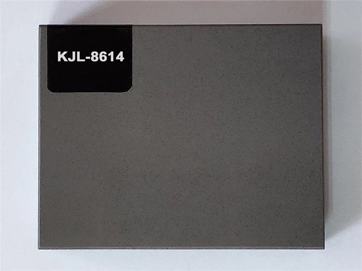 Pure Dark Grey Quartz Stone Slab (2)
