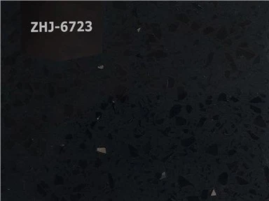 Sparkling Black Quartz Stone Slab
