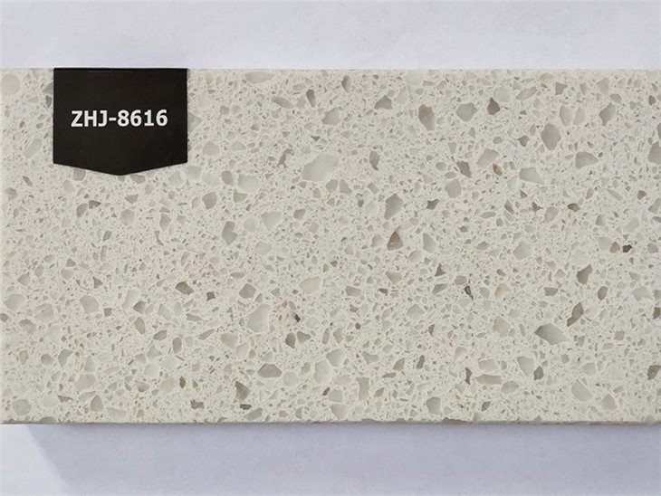 Snow white quartz countertop slab (2)