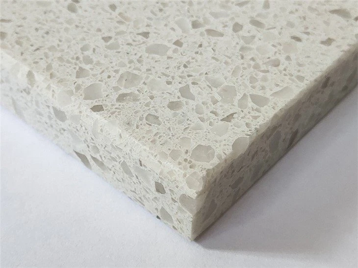 Snow white quartz countertop slab (4)